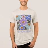 Wildblumen sind für jedermann im Jugendstil Tri-Blend Shirt (Vorderseite)