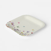 Wildblumen skurriles Party Pappteller (Gewinkelt)