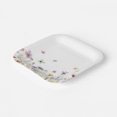 Wildblumen skurriles Party Pappteller (Gewinkelt)