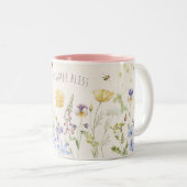 Wildblumen, Sommerblicke Zweifarbige Tasse (VorderseiteRechts)