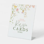 Wildblumen Sommerniedrigtafeln hier Unterschreiben Sockelschild (Vorderseite)