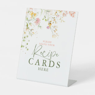 Wildblumen Sommerniedrigtafeln hier Unterschreiben Sockelschild