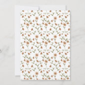 Wildblumen speichern die Datumskarten Save The Date (Rückseite)