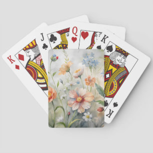 Wildblumen Spielkarten