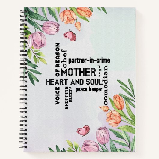 Wildblumen - Spiralhefte Notizblock (Vorderseite)