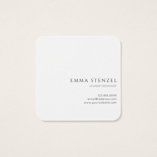 Wildblumen Square Business Card (Rückseite)