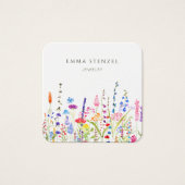 Wildblumen Square Business Card (Vorderseite)