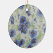 Wildblumen-Stiefmütterchen-Schmuck Keramikornament (Links)