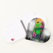 Wildblumen Streifen Notizblock (Innenseite)