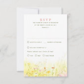 Wildblumen Summer Wedding RSVP Cards (Vorderseite)