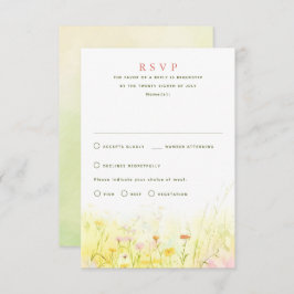 Wildblumen Summer Wedding RSVP Cards
