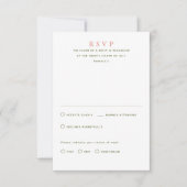 Wildblumen Summer Wedding RSVP Cards Karte (Vorderseite)