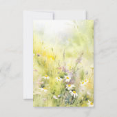 Wildblumen Summer Wedding RSVP Cards Karte (Rückseite)