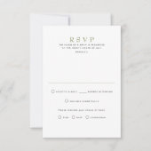 Wildblumen Summer Wedding RSVP Cards Karte (Vorderseite)