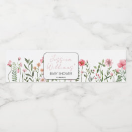 Wildblumen Sun Blume Babyduschflaschen Etiketten