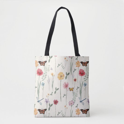 Wildblumen Tasche (Vorderseite)