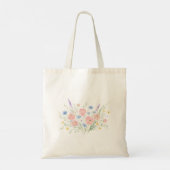 Wildblumen-Tasche Tragetasche (Rückseite)