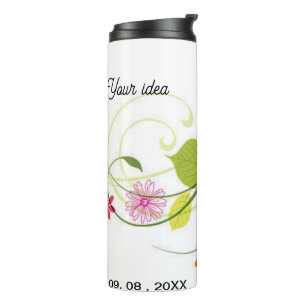 Wildblumen Tasse Designs, Aquarellblume Tasse W