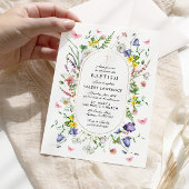 Wildblumen Taufe Boho Chic Einladung