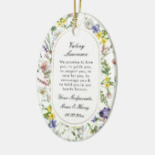 Wildblumen Taufe Boho Chic Keramik Ornament (Links)