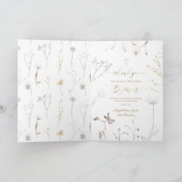 Wildblumen Taufe danke für das Kommen