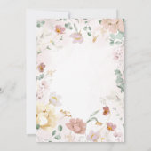 Wildblumen Taufe Einladung (Rückseite)