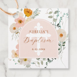 Wildblumen Taufe Geschenkanhänger