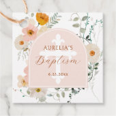 Wildblumen Taufe Geschenkanhänger (Vorderseite)