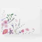 Wildblumen Taufen Gästebuch (Rückseite)