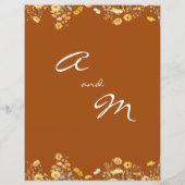 Wildblumen Terracotta Hochzeit (Rückseite)