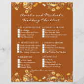 Wildblumen Terracotta Hochzeit (Vorderseite)