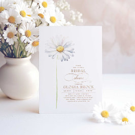Wildblumen Thema White Daisy Blume Brautparty Einladung