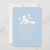 Wildblumen Tinte Cornflower Blue Einladung (Vorderseite)