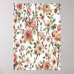Wildblumen Traum Kunst Druck Poster