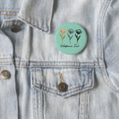 Wildblumen-Trenddesign Button (Beispiel)