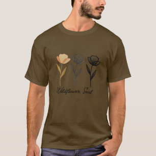 Wildblumen-Trenddesign T-Shirt