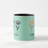 Wildblumen-Trenddesign Tasse (Zentrum)