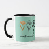 Wildblumen-Trenddesign Tasse (Links)