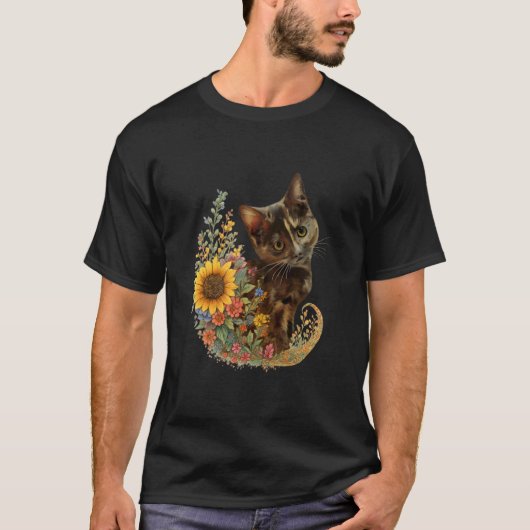 Wildblumen-Trickatze T-Shirt (Vorderseite)