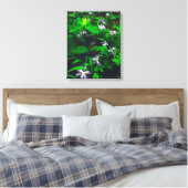 Wildblumen Trillium und Iris Leinwanddruck (Insitu (Schlafzimmer))