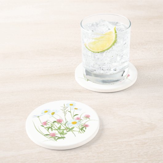 Wildblumen trinken Untersetzer (Seite)