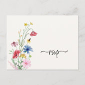 Wildblumen UAWG Wedding Postcard Postkarte (Vorderseite)