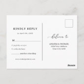 Wildblumen UAWG Wedding Postcard Postkarte (Rückseite)