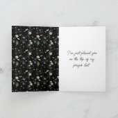 Wildblumen über das Schwarze Denken in dir Karte (Innenseite)