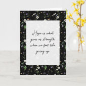 Wildblumen über das Schwarze Denken in dir Karte (Gelbe Blume)