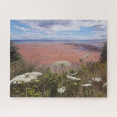 Wildblumen über der Gezeitenküste Puzzle (Horizontal)