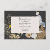 Wildblumen über die Hochzeitsempfehlung mit Holzko Begleitkarte (Vorderseite)