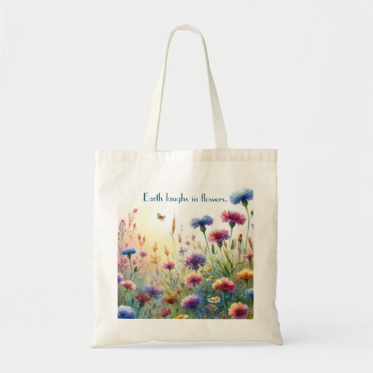 Wildblumen und Angebote Tragetasche (Vorne)