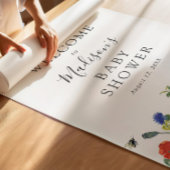 Wildblumen und Begrüßungszeichen Poster