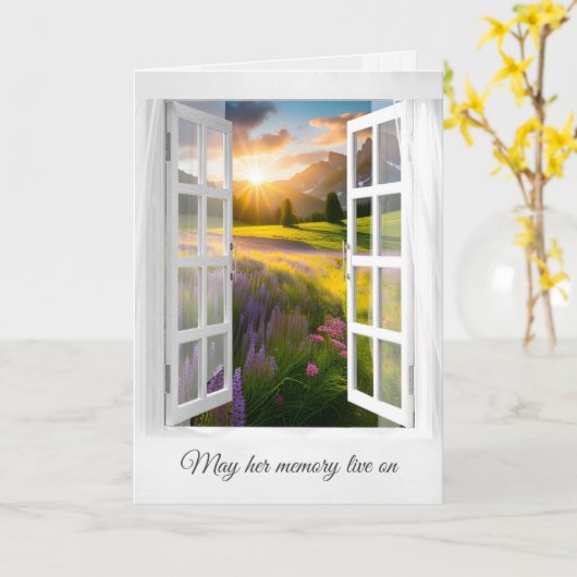 Wildblumen und Beileid des Sonnenaufgangs in den B Karte (Gelbe Blume)